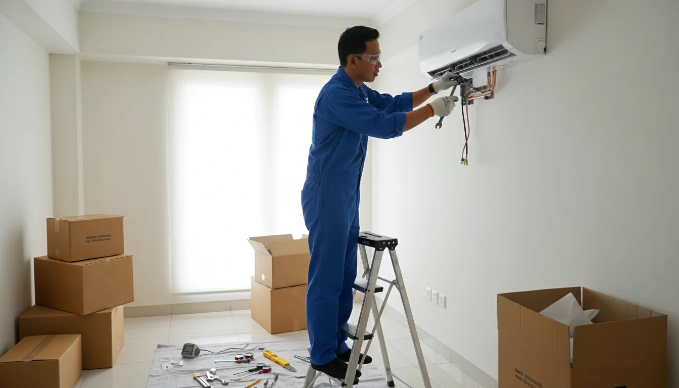 Bongkar pasang AC profesional di Manado